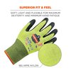 Proflex By Ergodyne Coated CR Gloves 7022, A2, ANSI, 144 Pairs, Lime, Size, 2XL, 144PK 17876